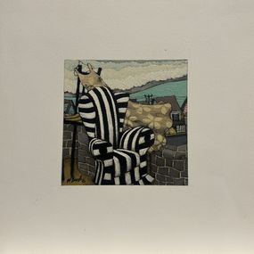 Gemälde, Zebra Chair, Matt Lively