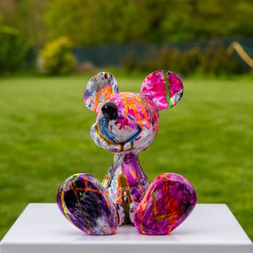 Sculpture, Mickey assis Art Brut, Xavier Wttrwulghe