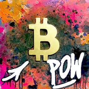 Gemälde, Bitcoin POW!, JP Malot