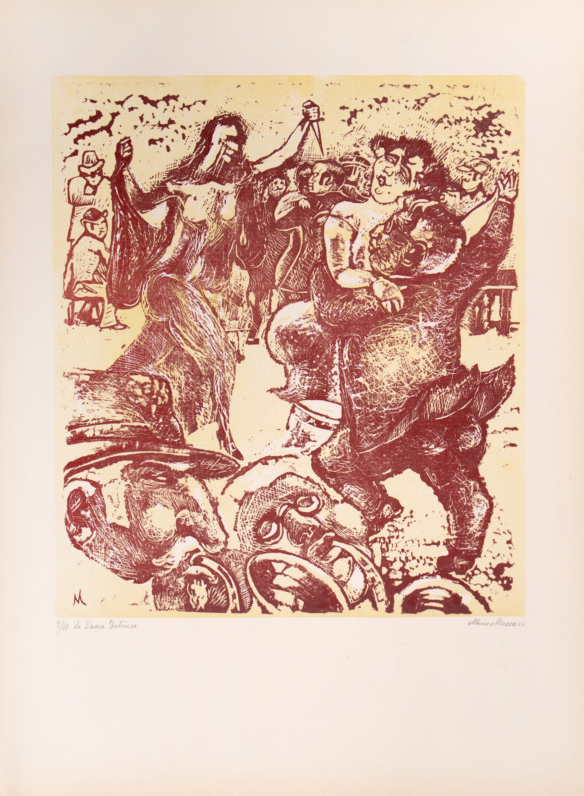 Mino Maccari, The Intruding Lady Mino Maccari, The Intruding Lady