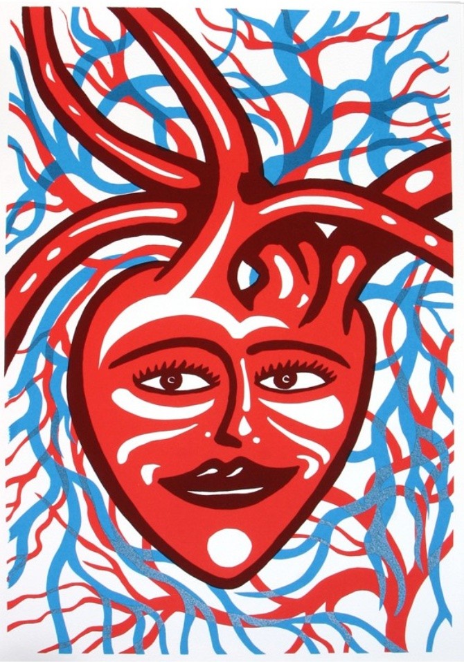 Hervé Di Rosa, Mourenx coeur Hervé Di Rosa, Mourenx coeur