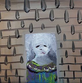 Painting, In the Rain, Elene Melikidze