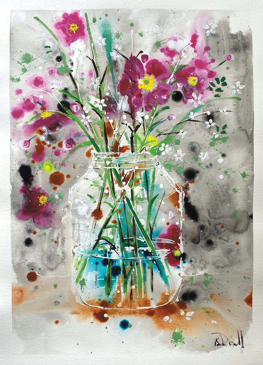 Rachael Dalzell, Vase of flowers #3 Rachael Dalzell, Vase of flowers #3