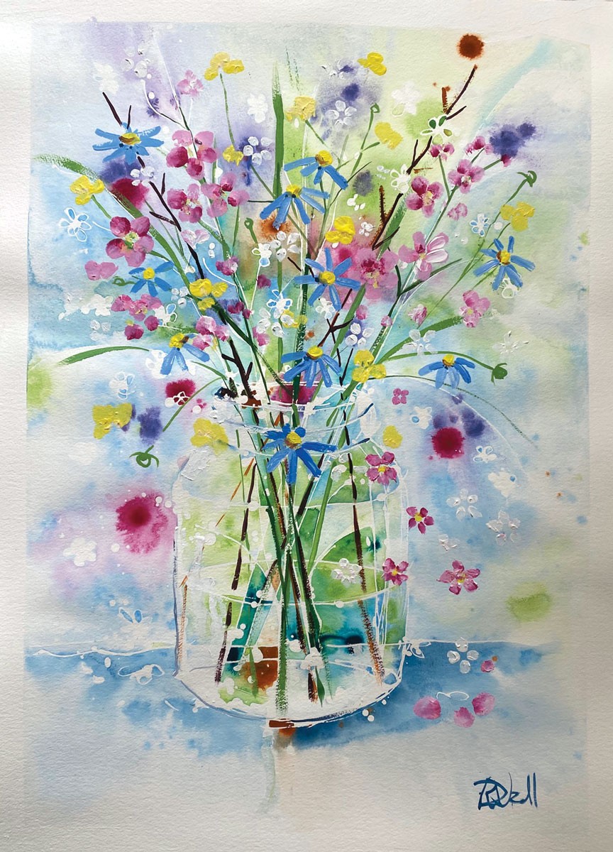 Rachael Dalzell, Vase of flowers #4 Rachael Dalzell, Vase of flowers #4