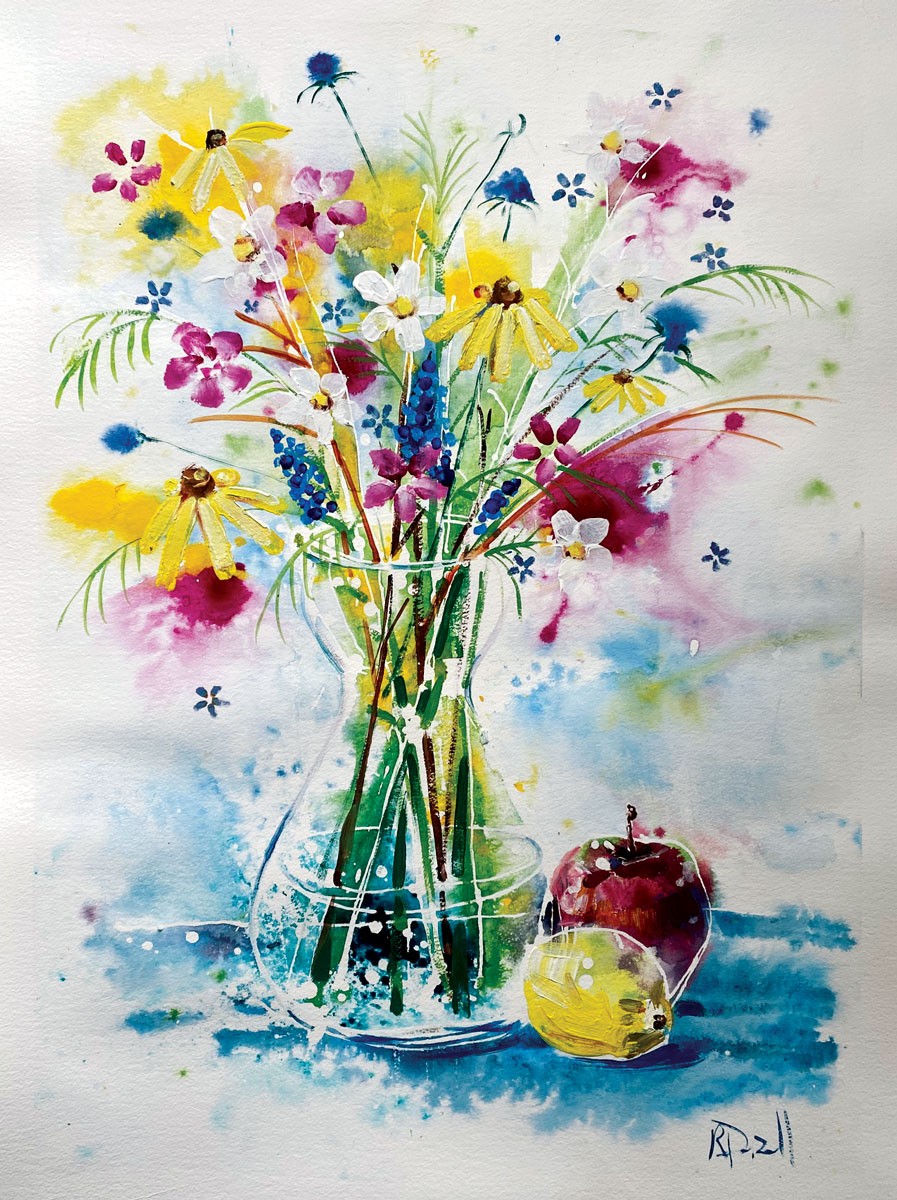Rachael Dalzell, Vase of flowers #5 Rachael Dalzell, Vase of flowers #5