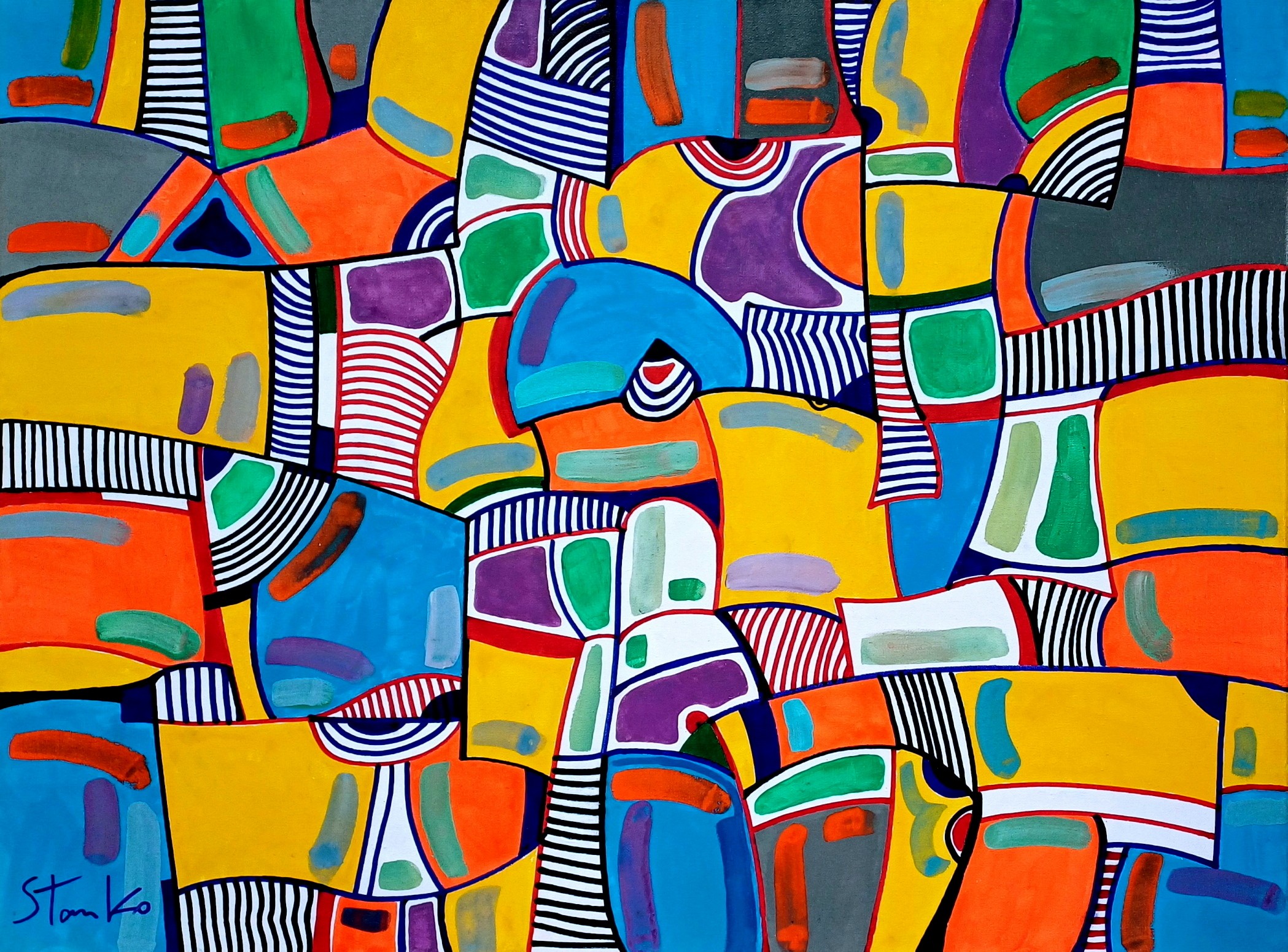 Stanislav Bojankov, Imagination play-IV(Homage to Jean Dubuffet) Stanislav Bojankov, Imagination play-IV(Homage to Jean Dubuffet)