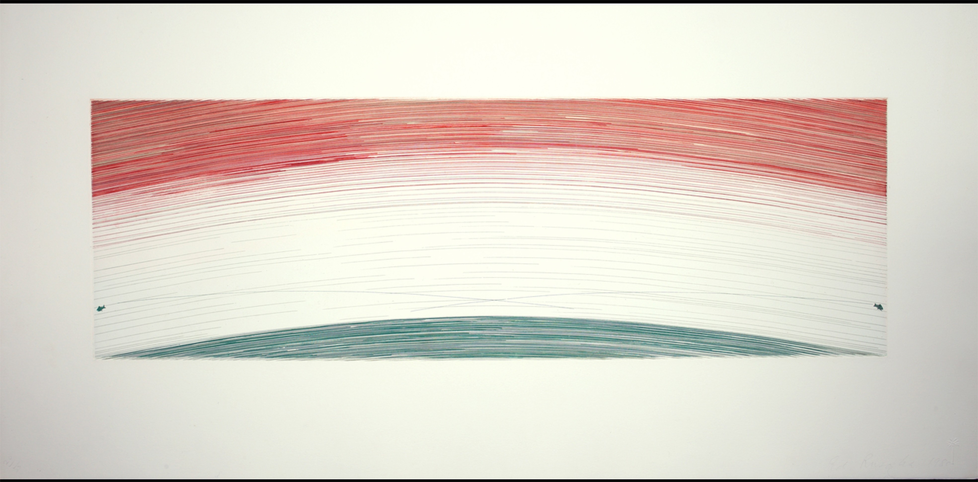 Ed Ruscha, Two jumping fishes Ed Ruscha, Two jumping fishes