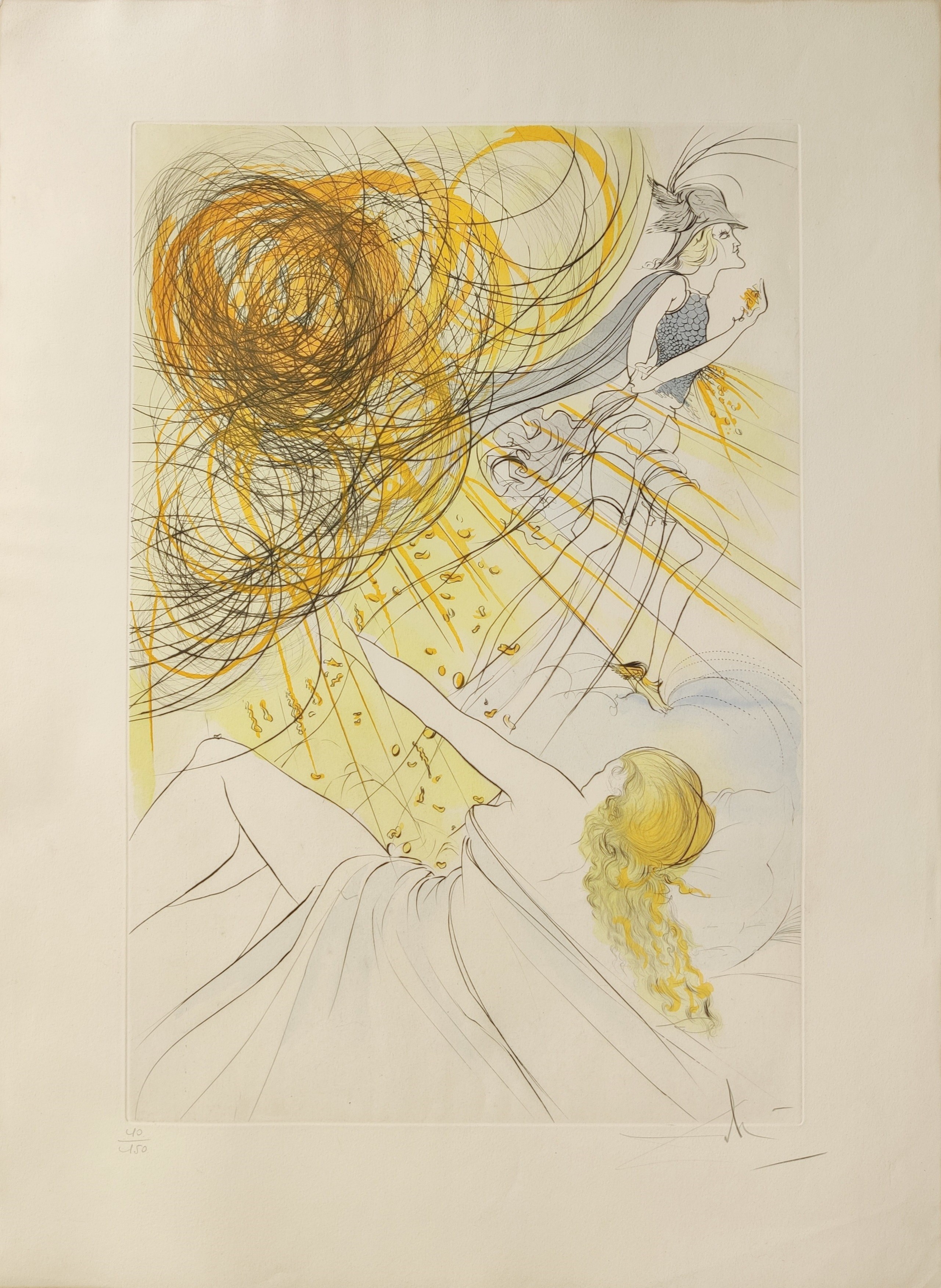 Salvador Dali, Homage To Mercure Salvador Dali, Homage To Mercure