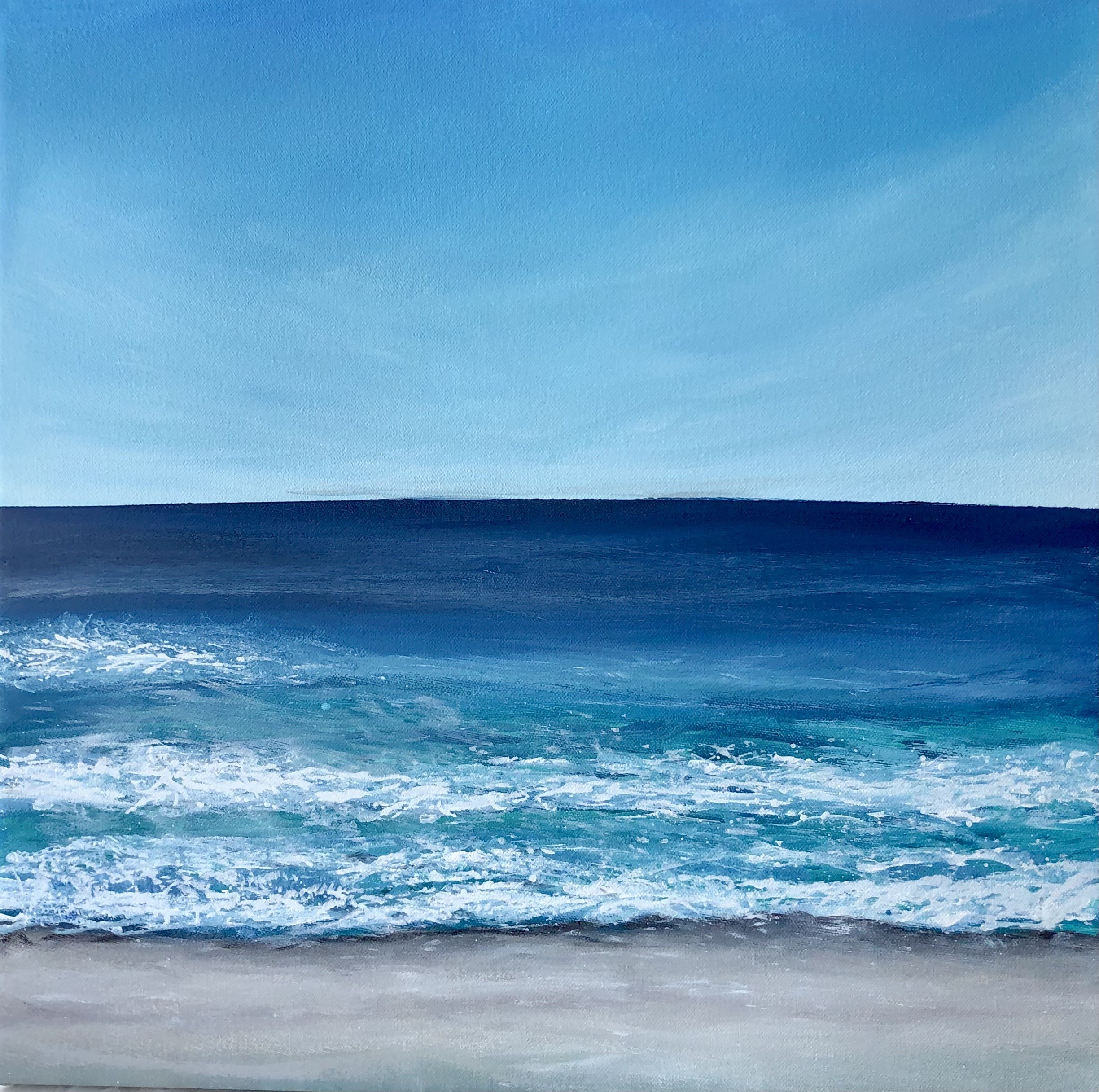 Nataliia Krykun, Waves blue horizon 2 - Sunset, skyline, seascape, ocean turquoise waves Nataliia Krykun, Waves blue horizon 2 - Sunset, skyline, seascape, ocean turquoise waves