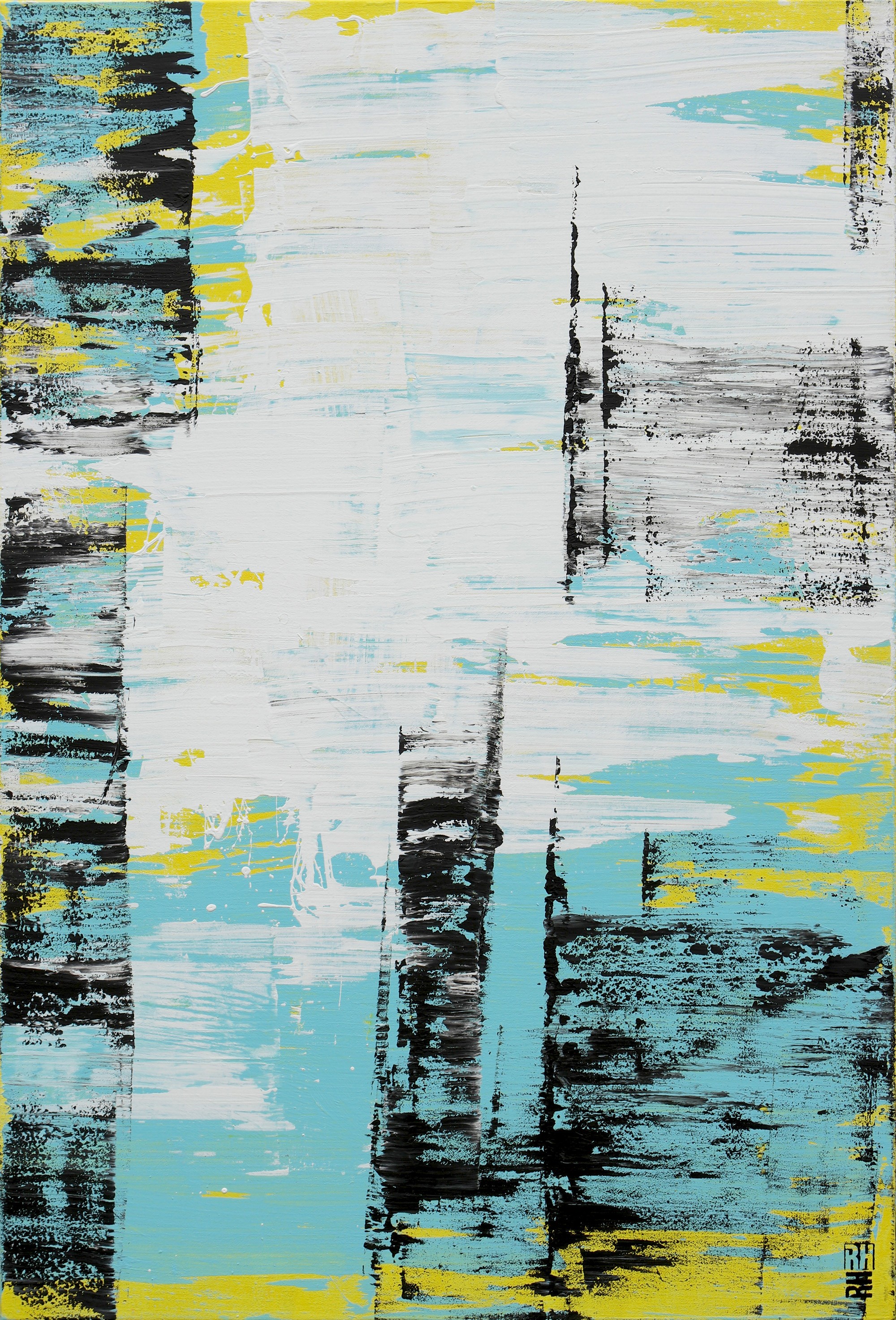 Ronald Hunter, Static white & Blue Ronald Hunter, Static white & Blue