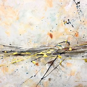 Gemälde, Sweat gold landscape, Dam Domido