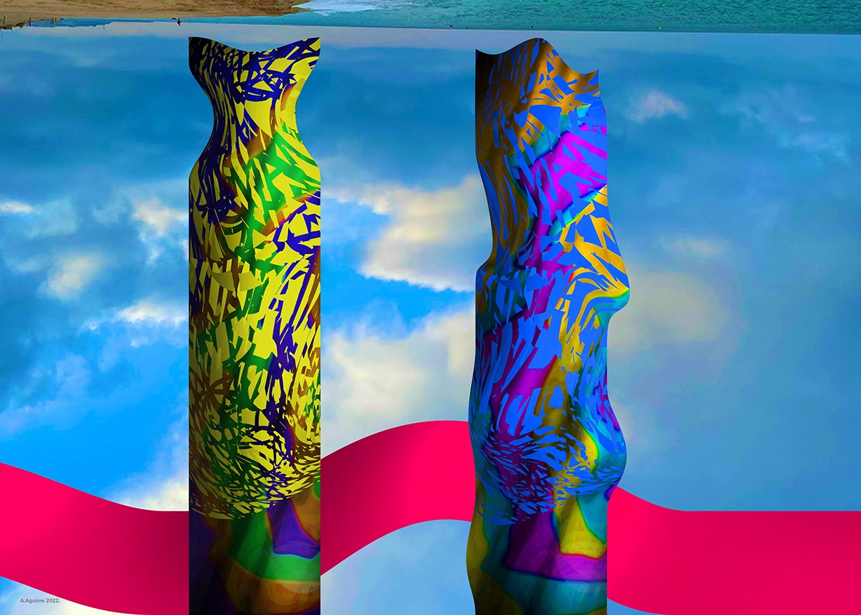 Antonio Aguirre Pacheco, Marina con columnas 2 Antonio Aguirre Pacheco, Marina con columnas 2