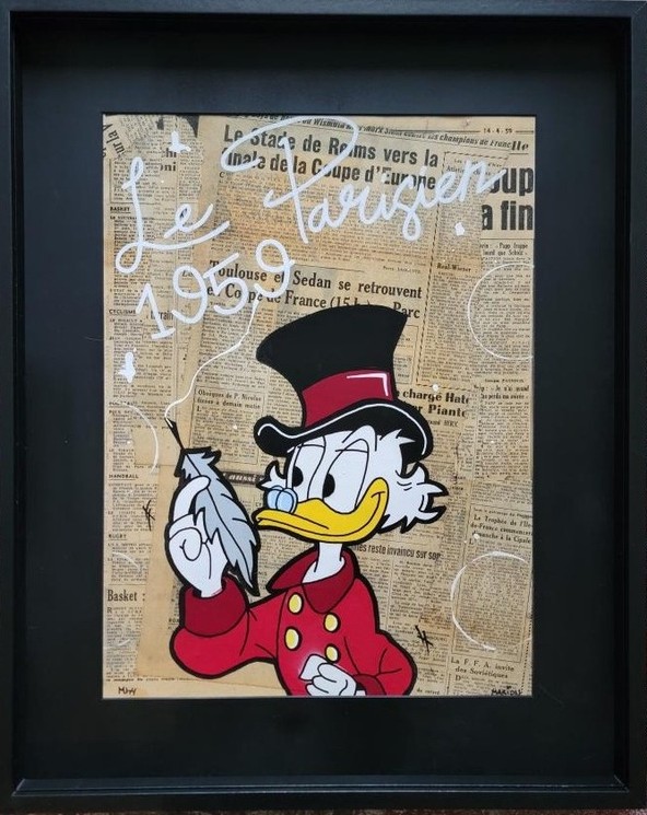 ▷ Picsou Le parisien by MHY, 2024 | Painting | Artsper