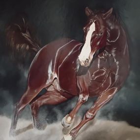 Gemälde, Mustang, Farid Saâdi