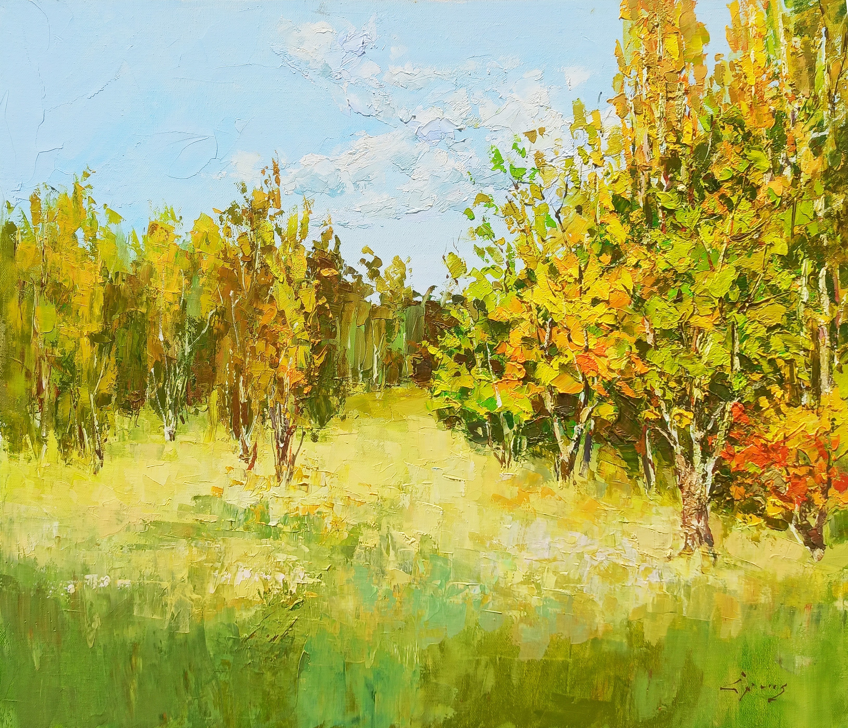 Hrach Baghdasaryan, Autumn Whispers in the Garden Hrach Baghdasaryan, Autumn Whispers in the Garden