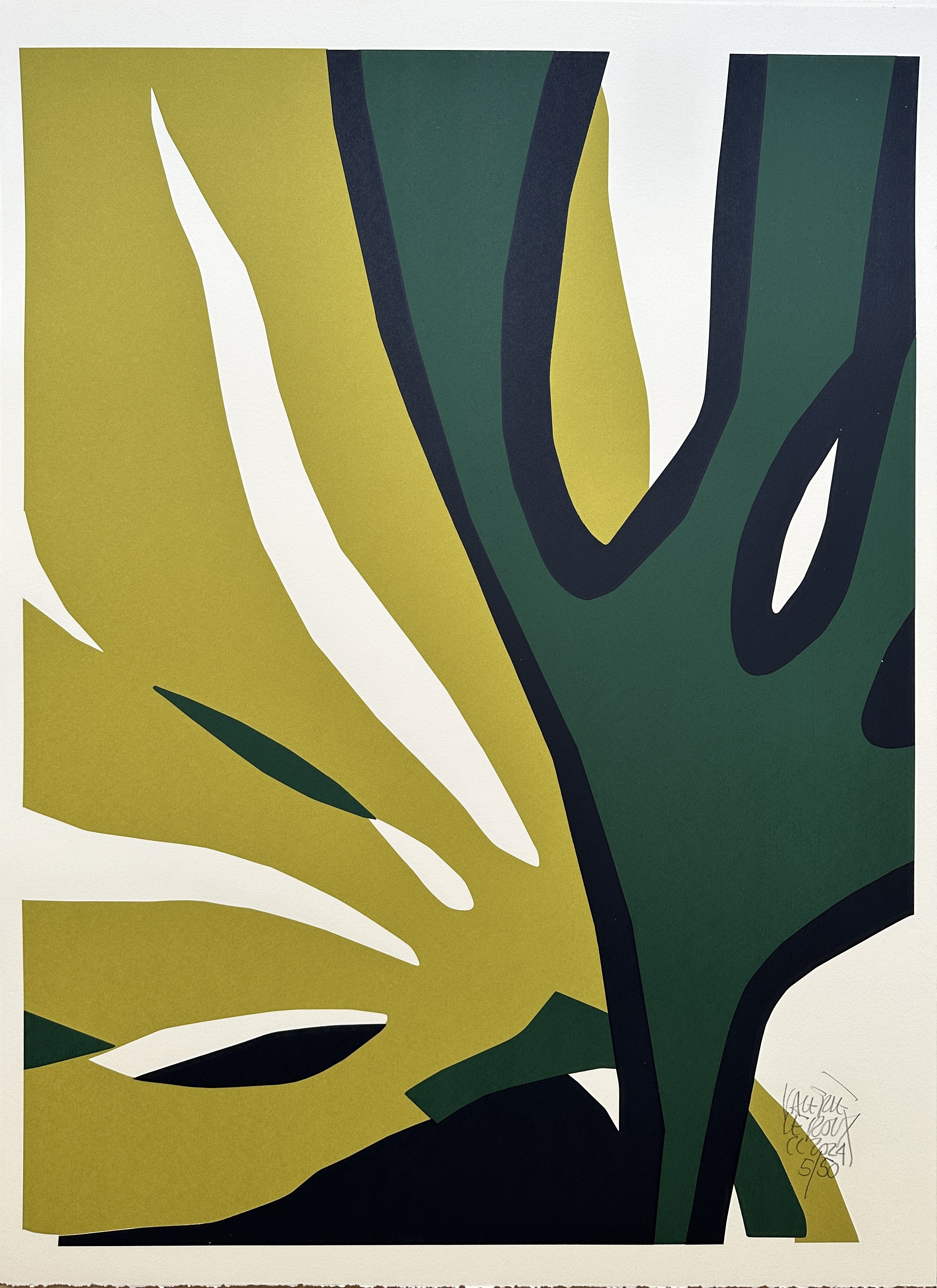 Valérie Le Roux, Algue vert foncé et vert olive Valérie Le Roux, Algue vert foncé et vert olive