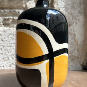 Design, Vase jaune et bleu, Valérie Le Roux