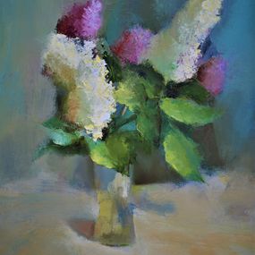 Peinture, Lilac still-life, Elena Lukina