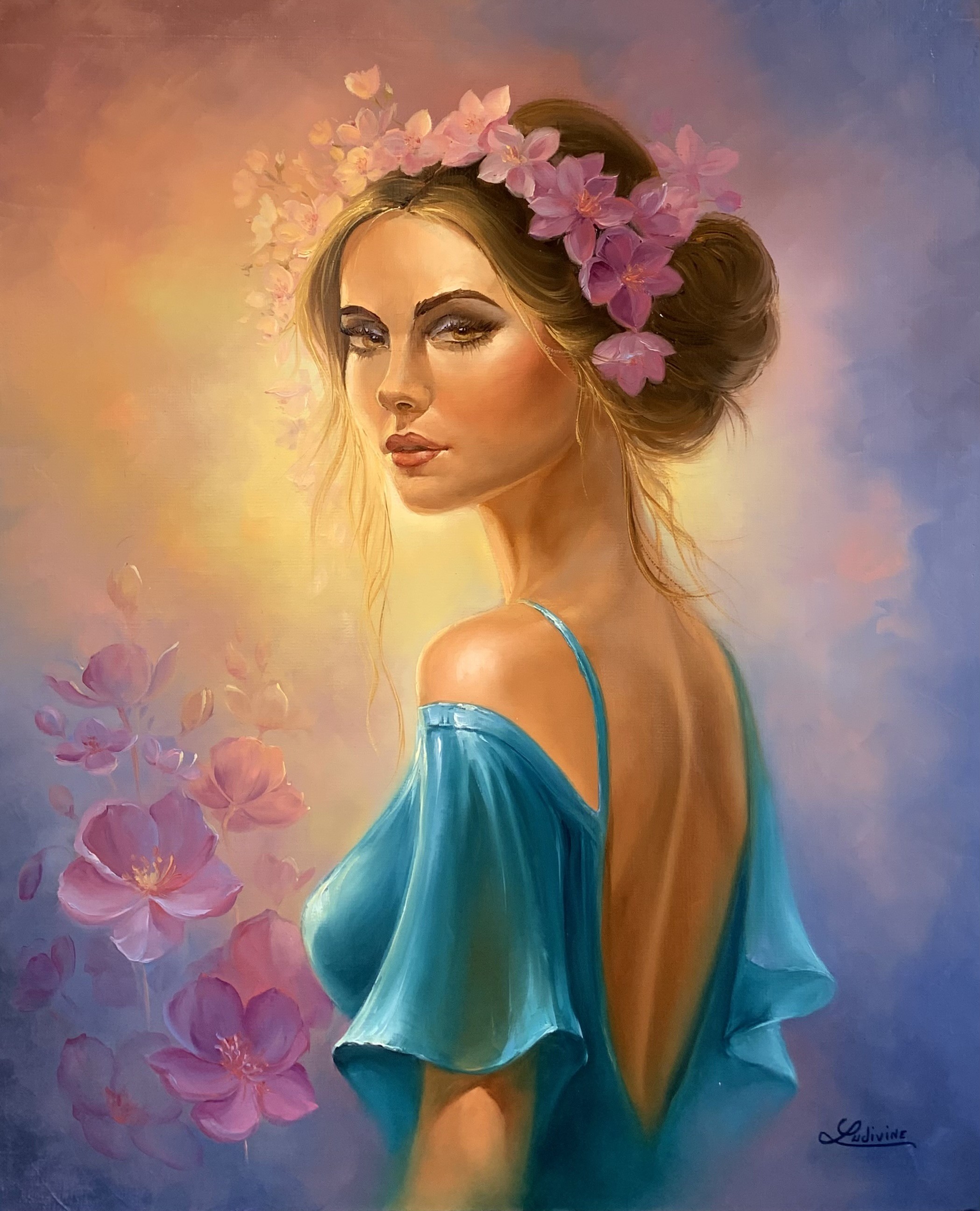 Ludivine Corominas, Fleur dans un bouquet Ludivine Corominas, Fleur dans un bouquet