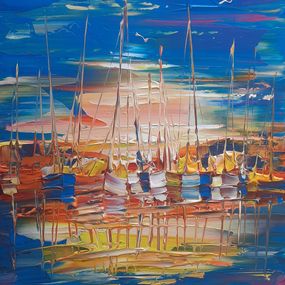 Pintura, Harbour (Au Mouillage), Janusz Kik