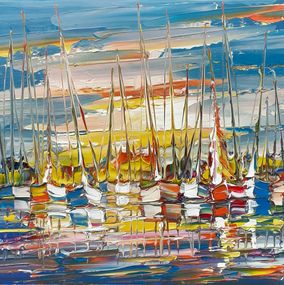 Painting, Forgotten Boats (Bateaux Oubliés), Janusz Kik