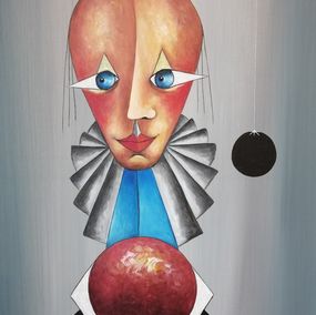 Painting, The Magician (Le Magicien), Alain Rigollier