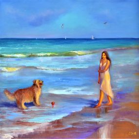 Peinture, Seaside Play, Elena Lukina