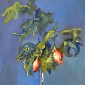 Gemälde, Inspired by Monet Flowers in a vase, Elena Lukina