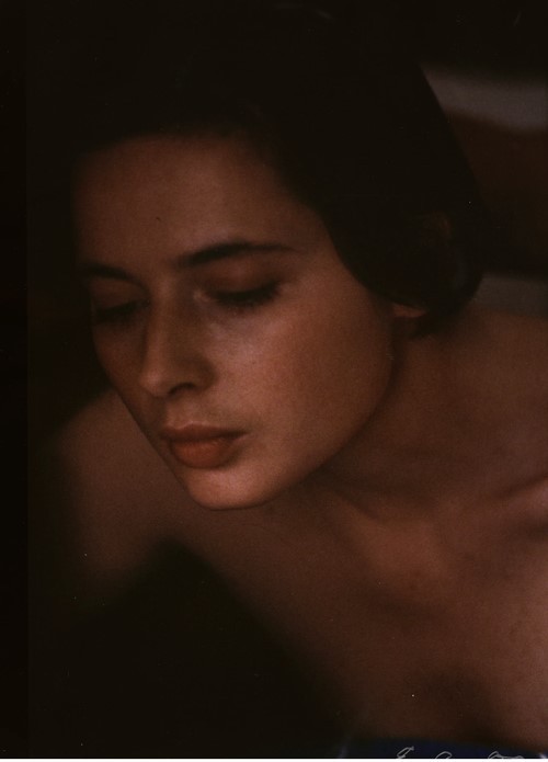 Eve Arnold, Isabella Rosellini during the filming of White Nights - Finland Eve Arnold, Isabella Rosellini during the filming of White Nights - Finland