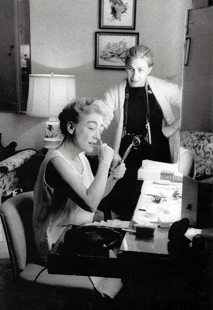 Eve Arnold, USA. California. Los Angeles. Joan Crawford and Eve Arnold. Eve Arnold, USA. California. Los Angeles. Joan Crawford and Eve Arnold.