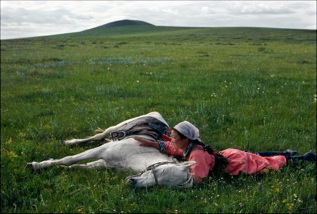 Eve Arnold, China, Inner Mongolia - Horse training for the militia Eve Arnold, China, Inner Mongolia - Horse training for the militia