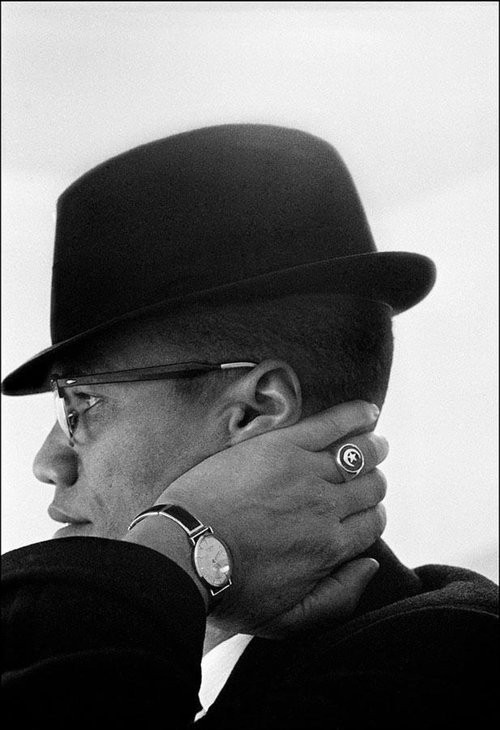 Eve Arnold, Malcolm X during his visit to enterprises owned by Black Muslims. Eve Arnold, Malcolm X during his visit to enterprises owned by Black Muslims.
