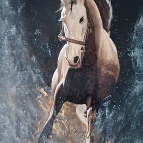Gemälde, Wild Horse, Farid Saâdi