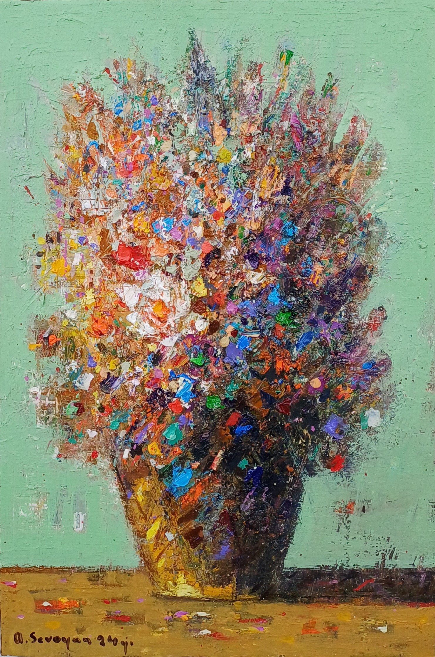 Aram Sevoyan, Nature’s Splendor in a Basket Aram Sevoyan, Nature’s Splendor in a Basket