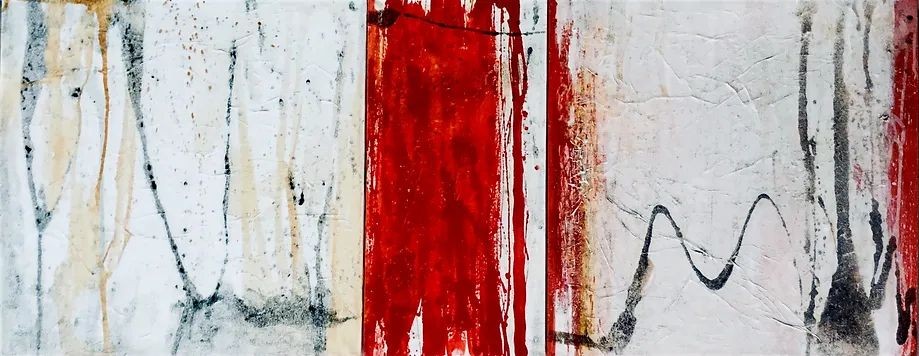 Maryam Shams, Tryptique blanc et rouge Maryam Shams, Tryptique blanc et rouge