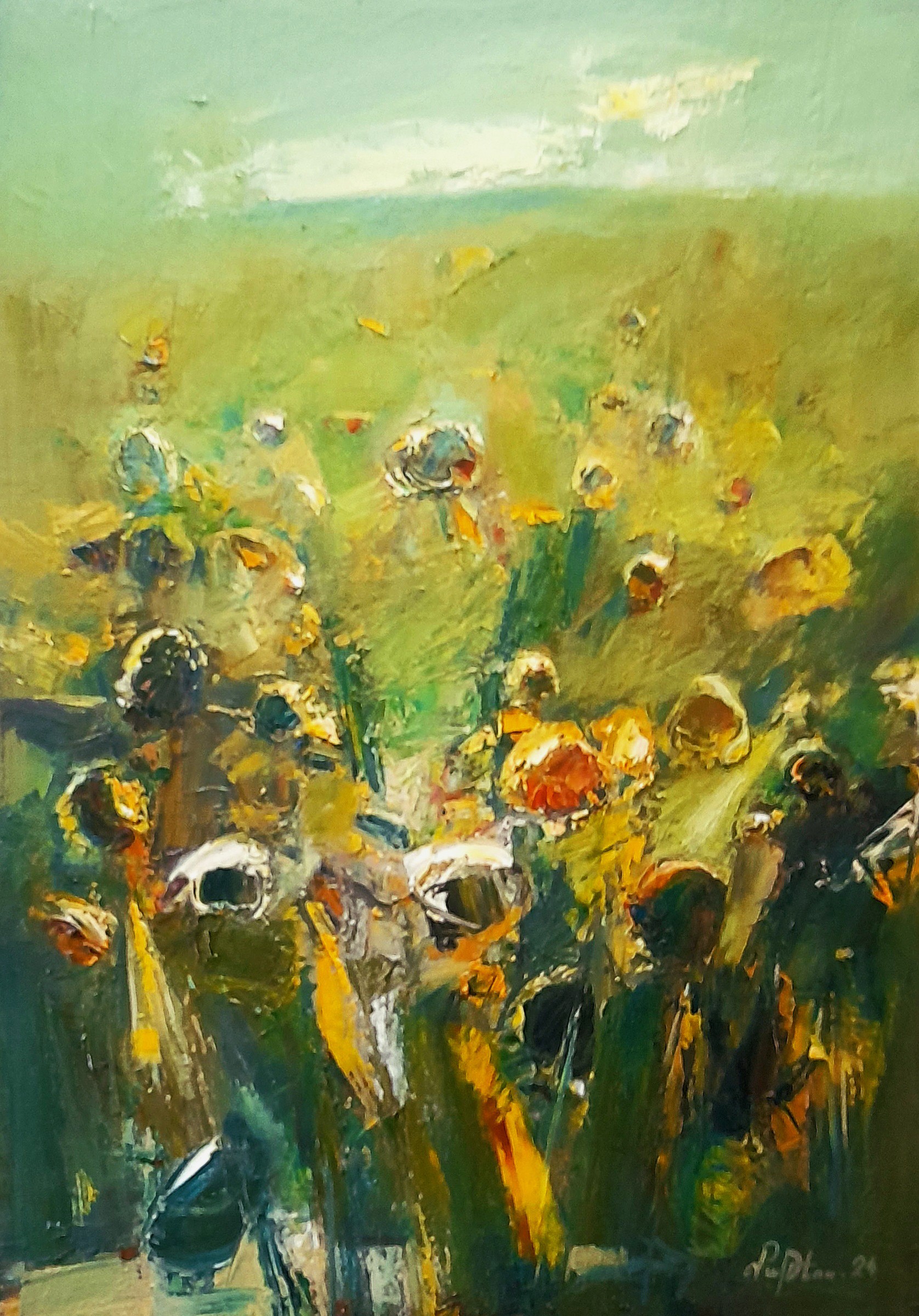 Mateos Sargsyan, Abstract Floral Field Mateos Sargsyan, Abstract Floral Field