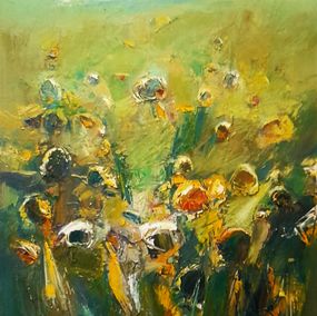Peinture, Abstract Floral Field, Mateos Sargsyan