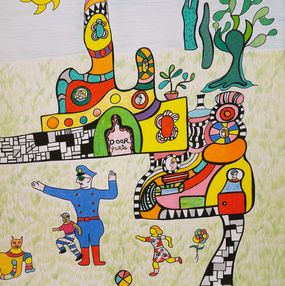Print, La sortie d'école, Niki de Saint Phalle