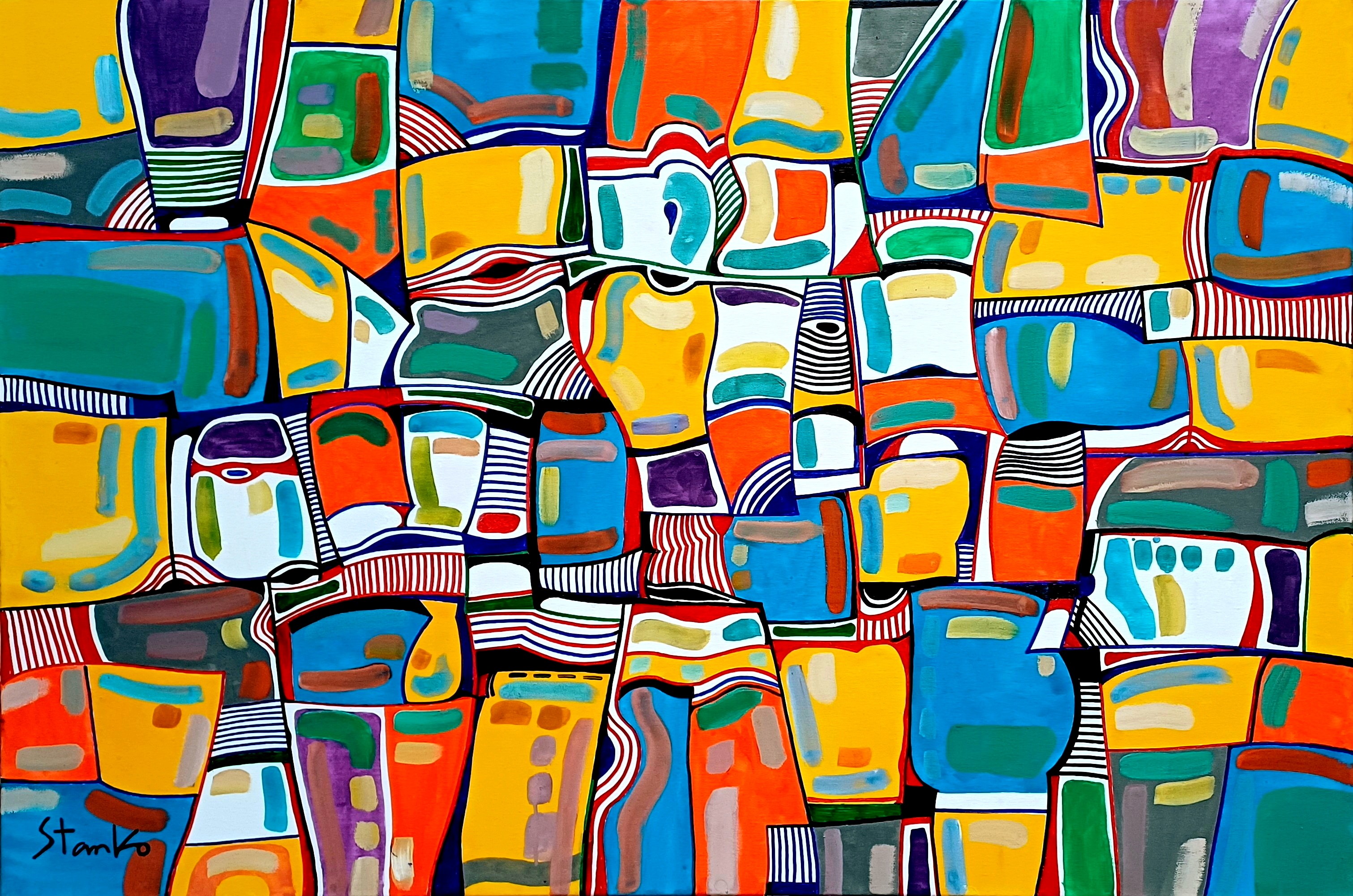 Stanislav Bojankov, Imagination play-IX(Homage to Jean Dubuffet) Stanislav Bojankov, Imagination play-IX(Homage to Jean Dubuffet)