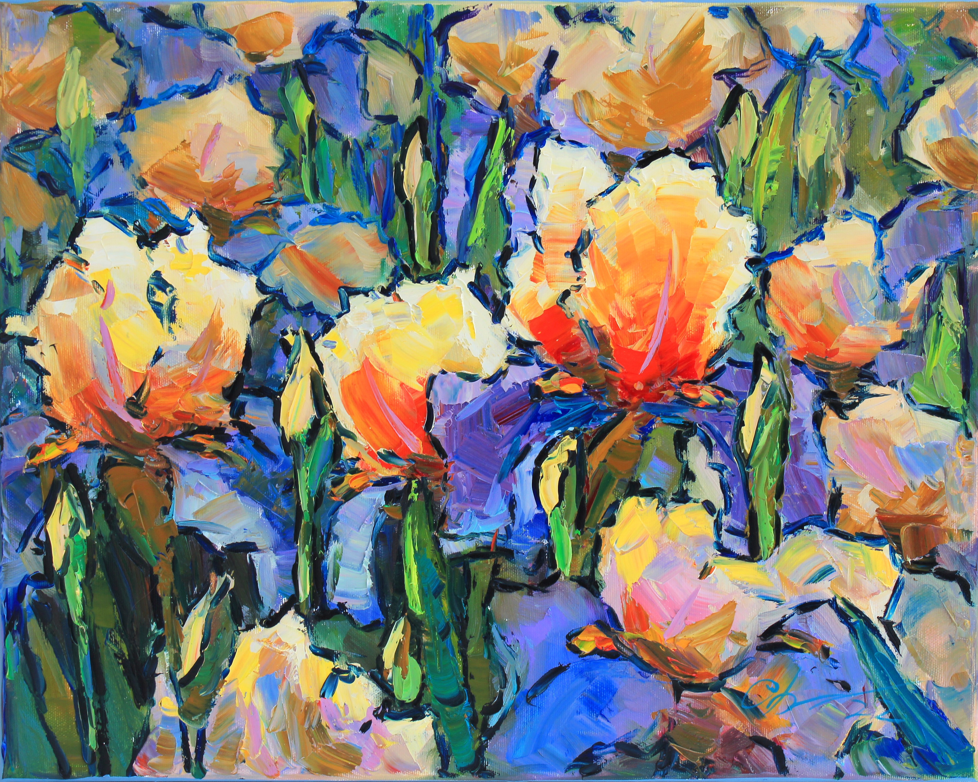 Serhii Cherniakovskyi, Blooming irises- Flower bouquet Serhii Cherniakovskyi, Blooming irises- Flower bouquet