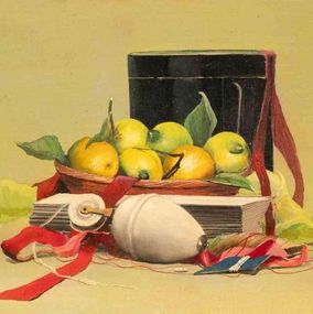 Painting, Still Life with Ribbons, Gianni Cacciarini