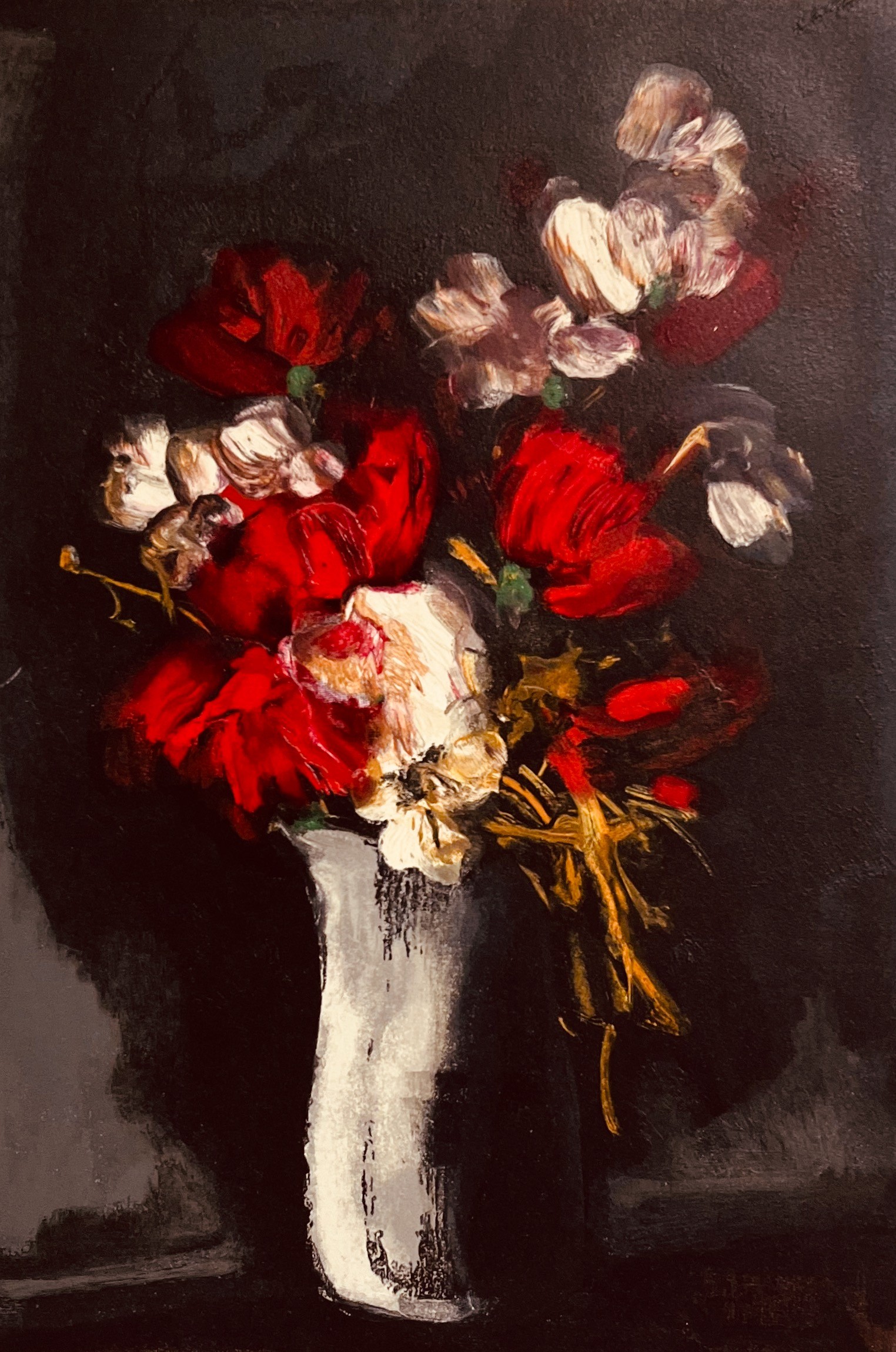 ▷ Bouquet de fleurs rouges par Maurice Vlaminck