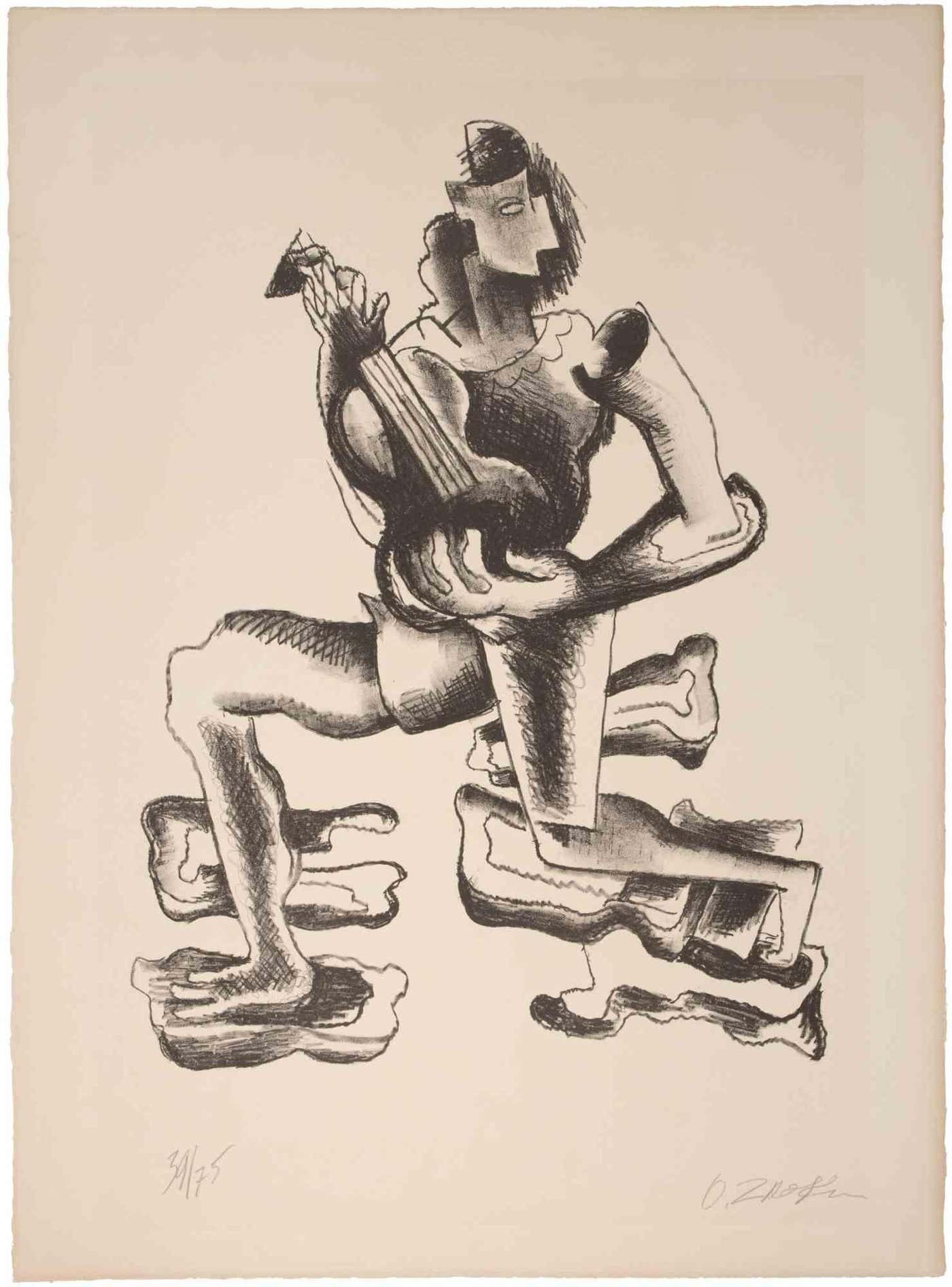 Ossip Zadkine, Guitar Player Ossip Zadkine, Guitar Player