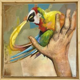 Gemälde, Harlequin Macaw, Kane Mclay