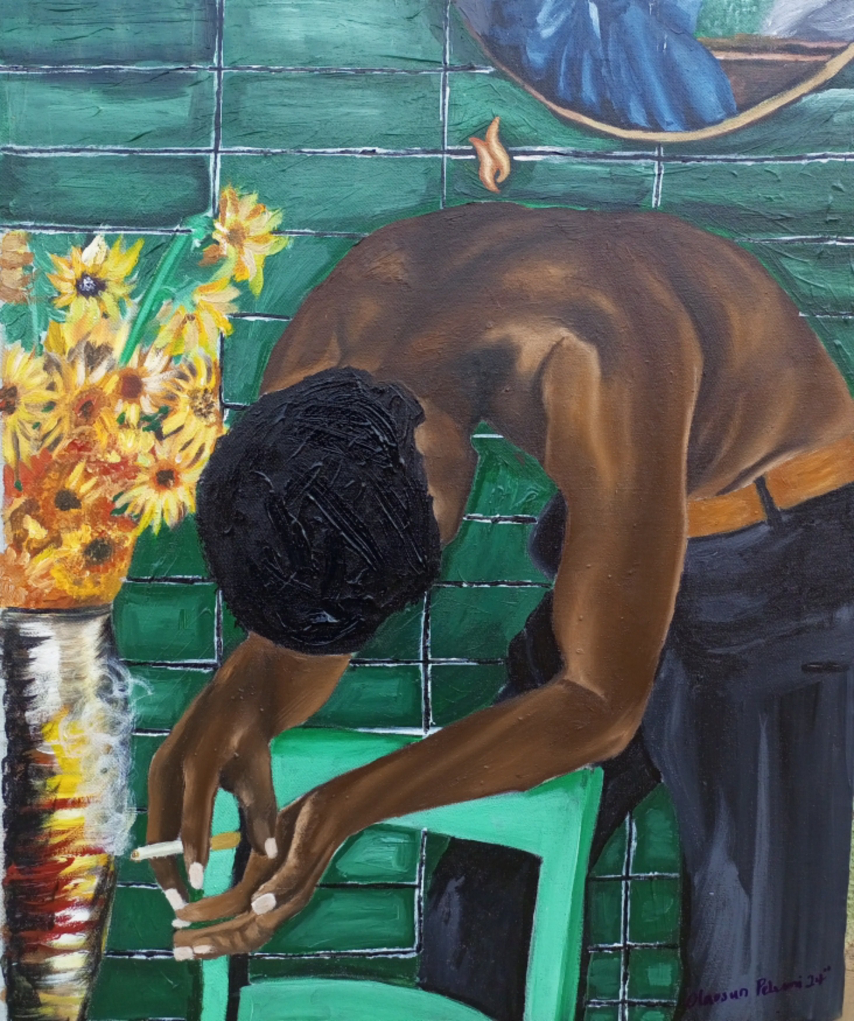 Olaosun Oluwapelumi, Portrait and Sunflower Olaosun Oluwapelumi, Portrait and Sunflower