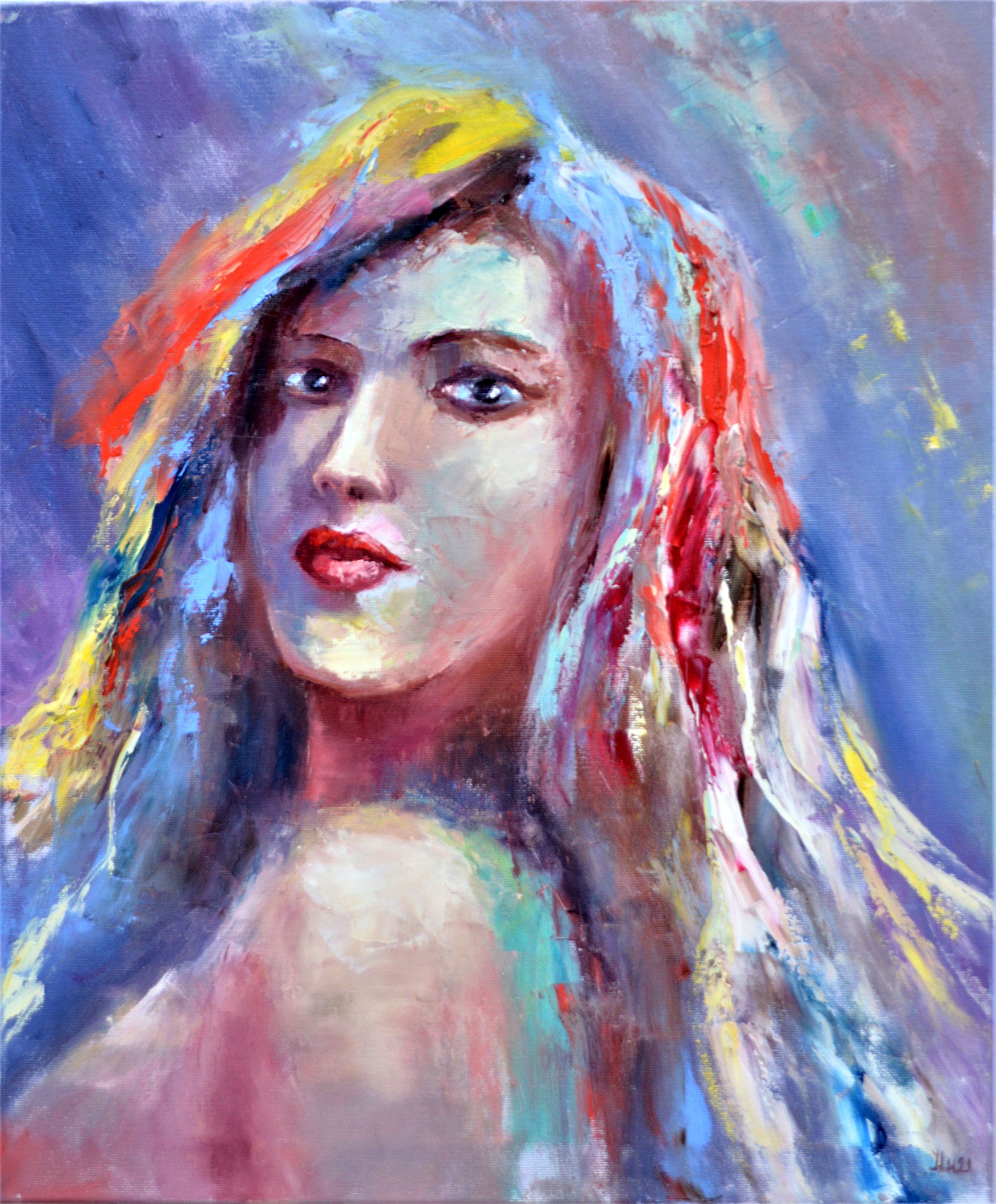 Elena Lukina, Colorful woman portrait Elena Lukina, Colorful woman portrait