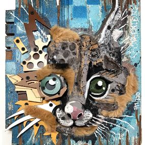 Gemälde, Baby Lynx, Bordalo