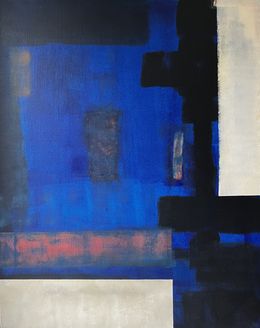 Gemälde, Powerfull blue, Hervé Souffi
