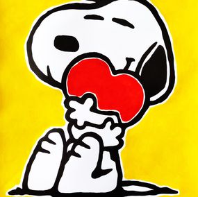 Painting, Snoopy in love, Dr. Love
