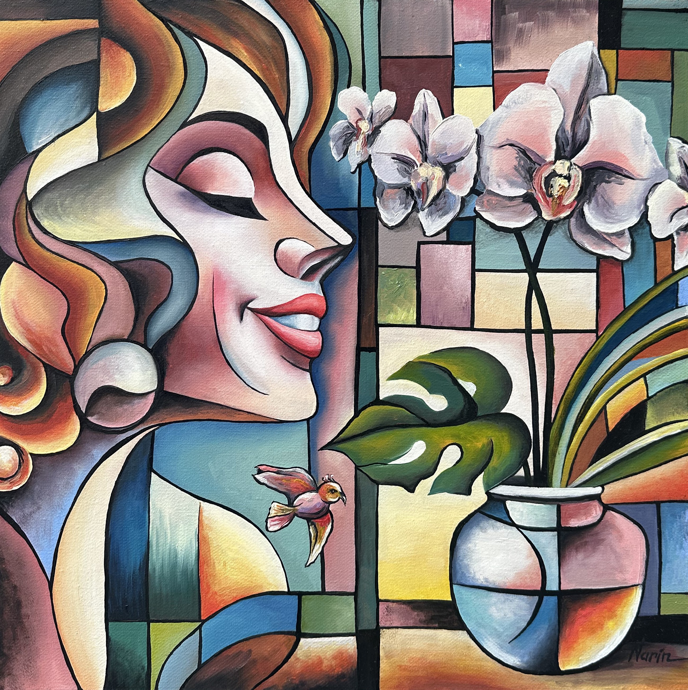 Narine Vardanyan, Cubist Serenity Narine Vardanyan, Cubist Serenity